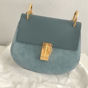 Chloé Drew Cloudy Blue Shoulder Bag